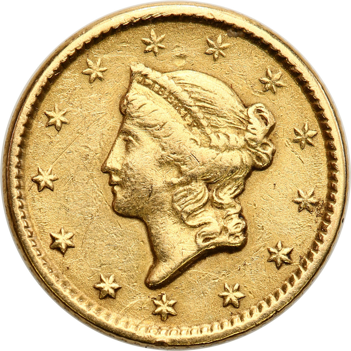 USA. 1 dolar 1851 typ I, Philadelphia